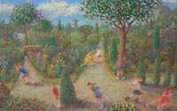 John A. Parks Oil on Canvas